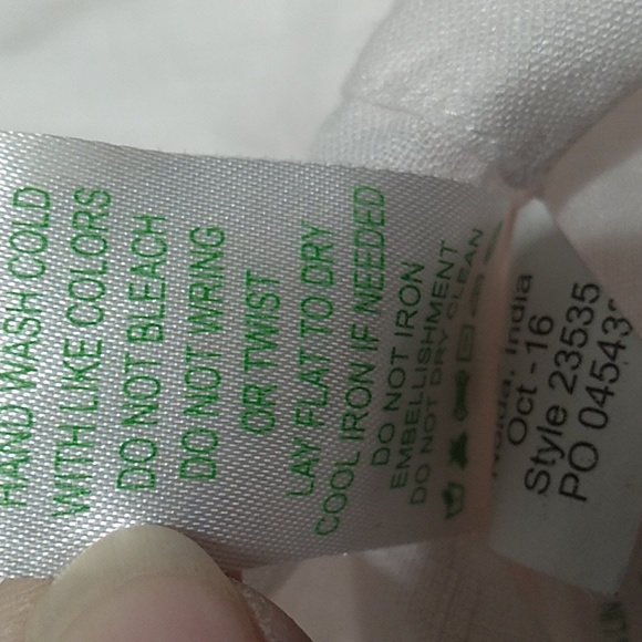 Lilly Pulitzer Linen Top Sz.M Couple Flaws (X-55 CRATE) - Picture 11 of 11